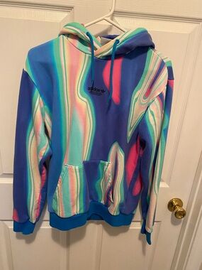 Adidas Hyperreal All over Print Hoodie size S